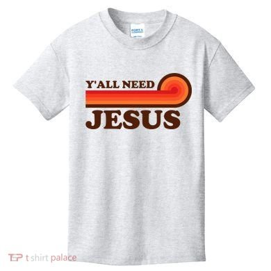 Yall Need Jesus Retro Kids T-Shirt