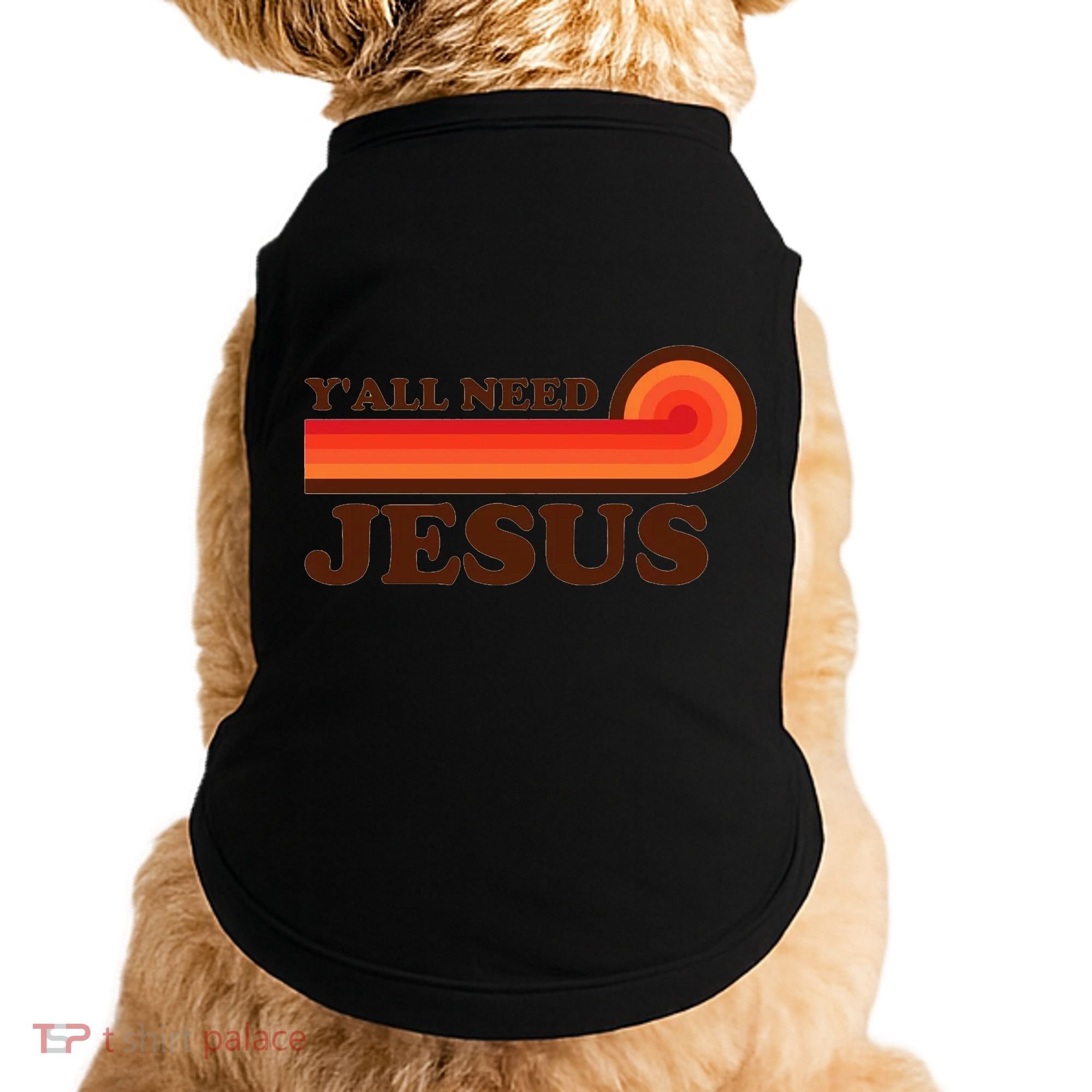 Yall Need Jesus Retro Doggie Tank