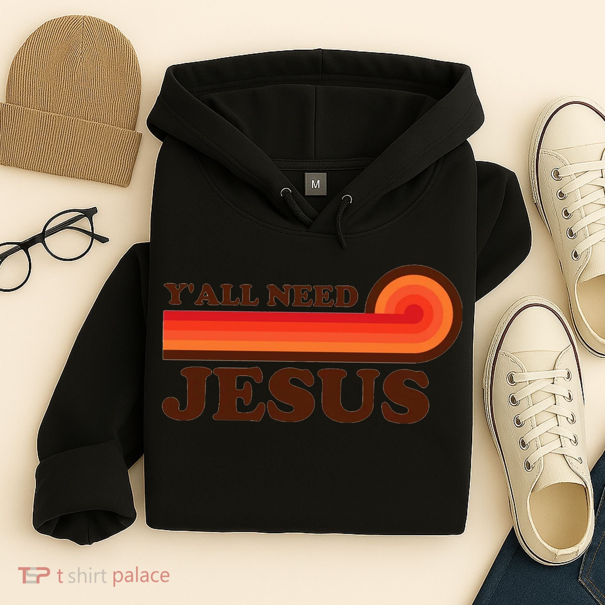 Yall Need Jesus Retro Hoodie