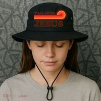 Yall Need Jesus Retro Bucket Hat thumb 3