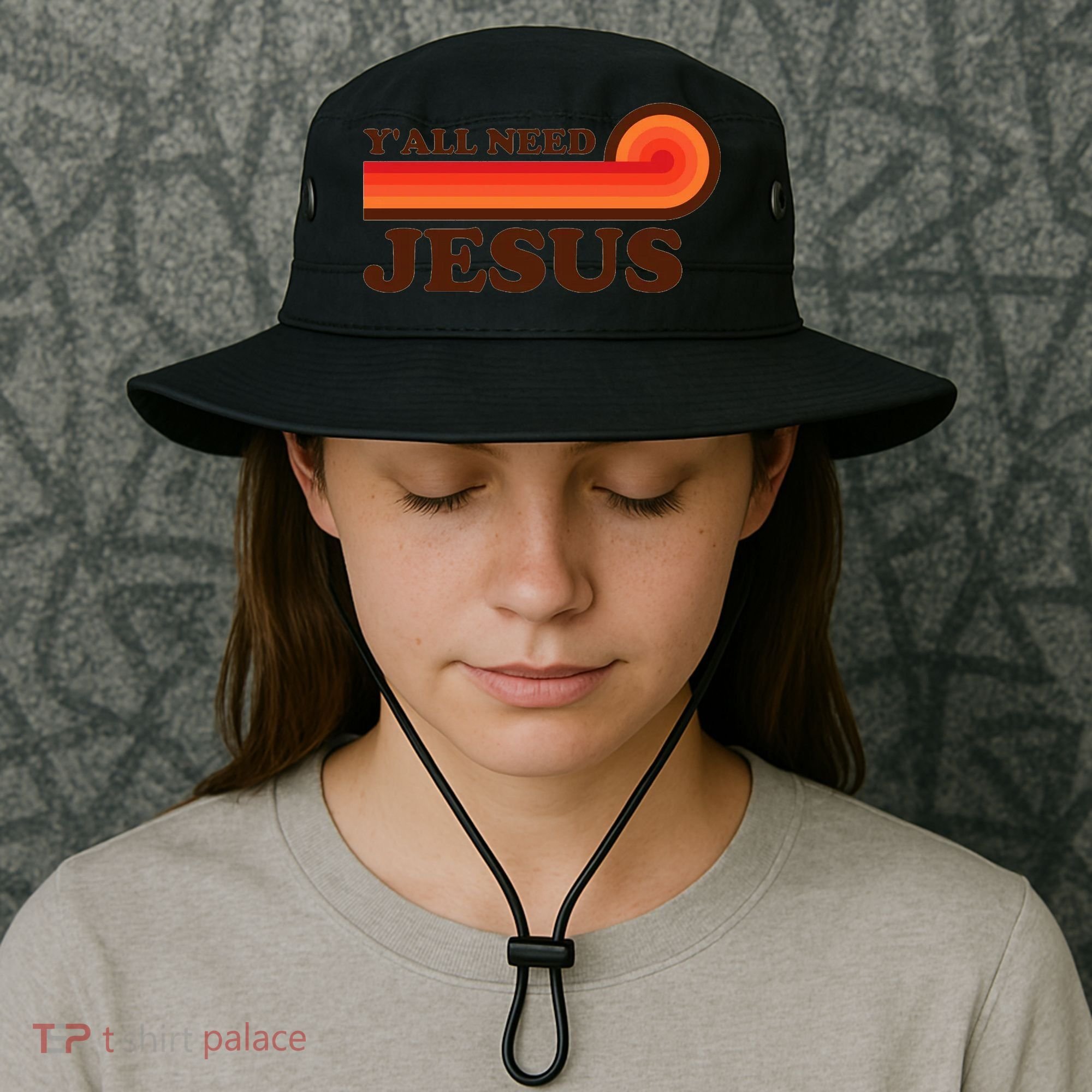 Yall Need Jesus Retro Bucket Hat