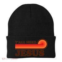 Yall Need Jesus Retro Beanie thumb 0