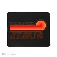 Yall Need Jesus Retro Mousepad thumb 0