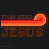 Yall Need Jesus Retro Baby Bodysuit thumb 2