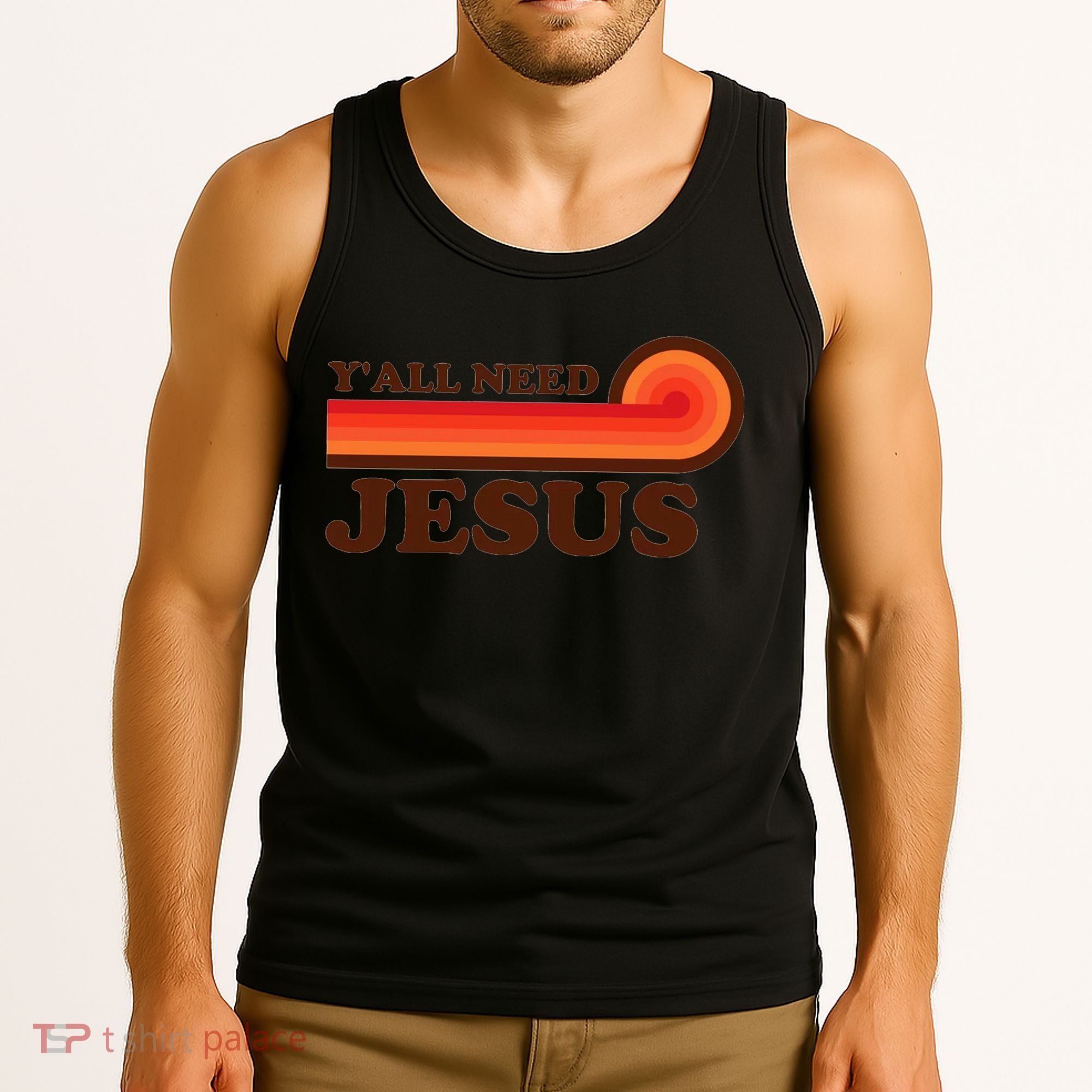 Yall Need Jesus Retro Tank Top