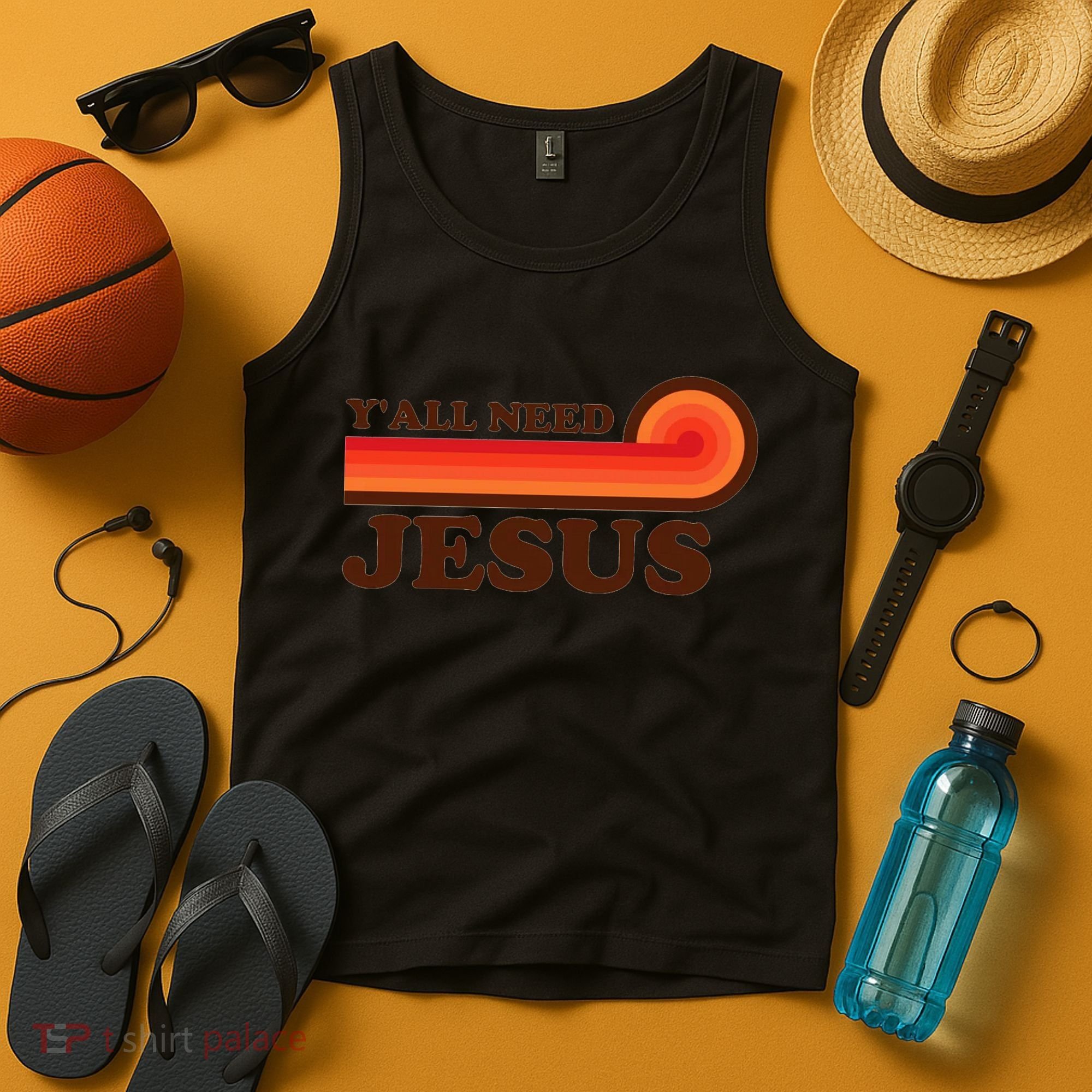Yall Need Jesus Retro Tank Top