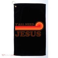 Yall Need Jesus Retro Golf Towel thumb 0