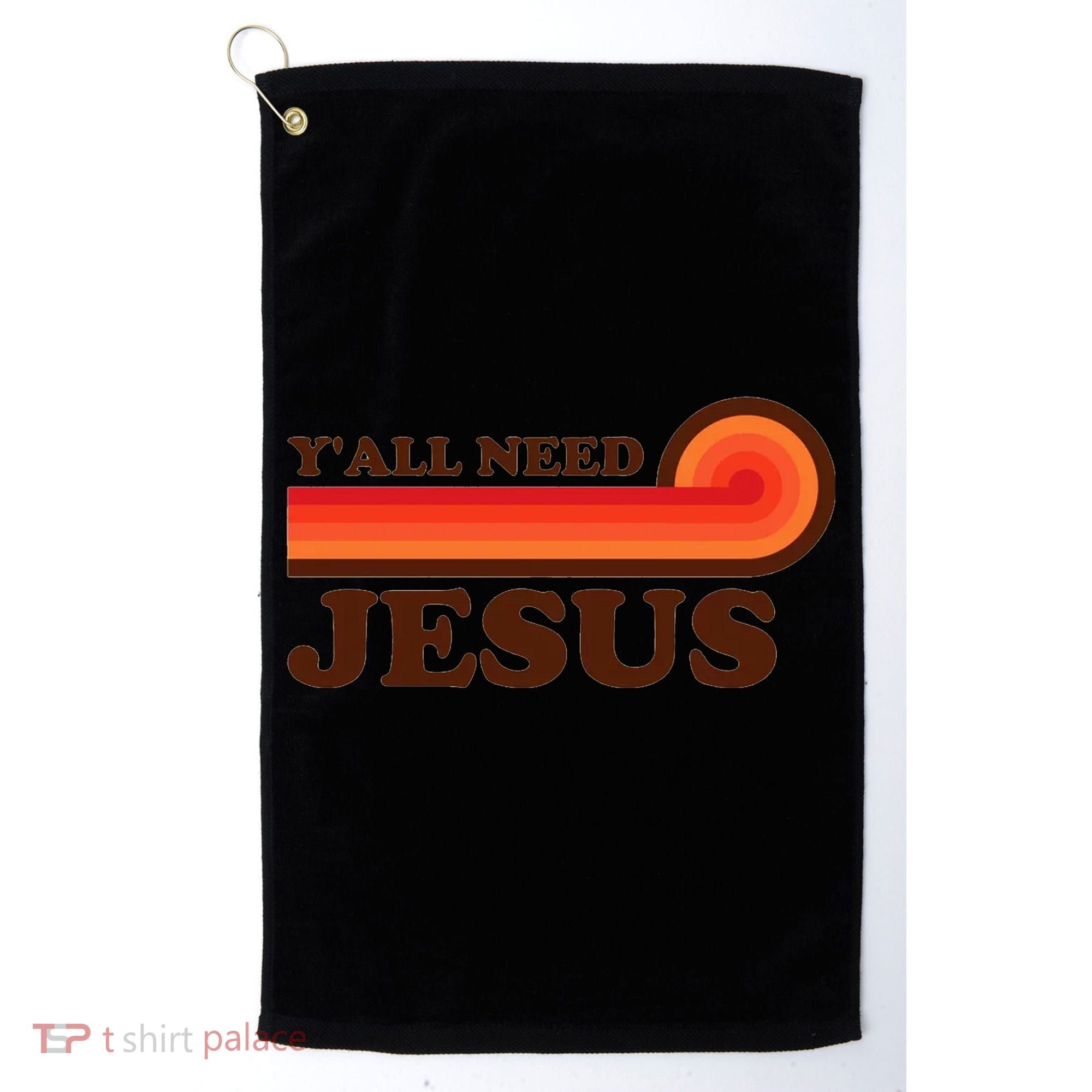 Yall Need Jesus Retro Golf Towel