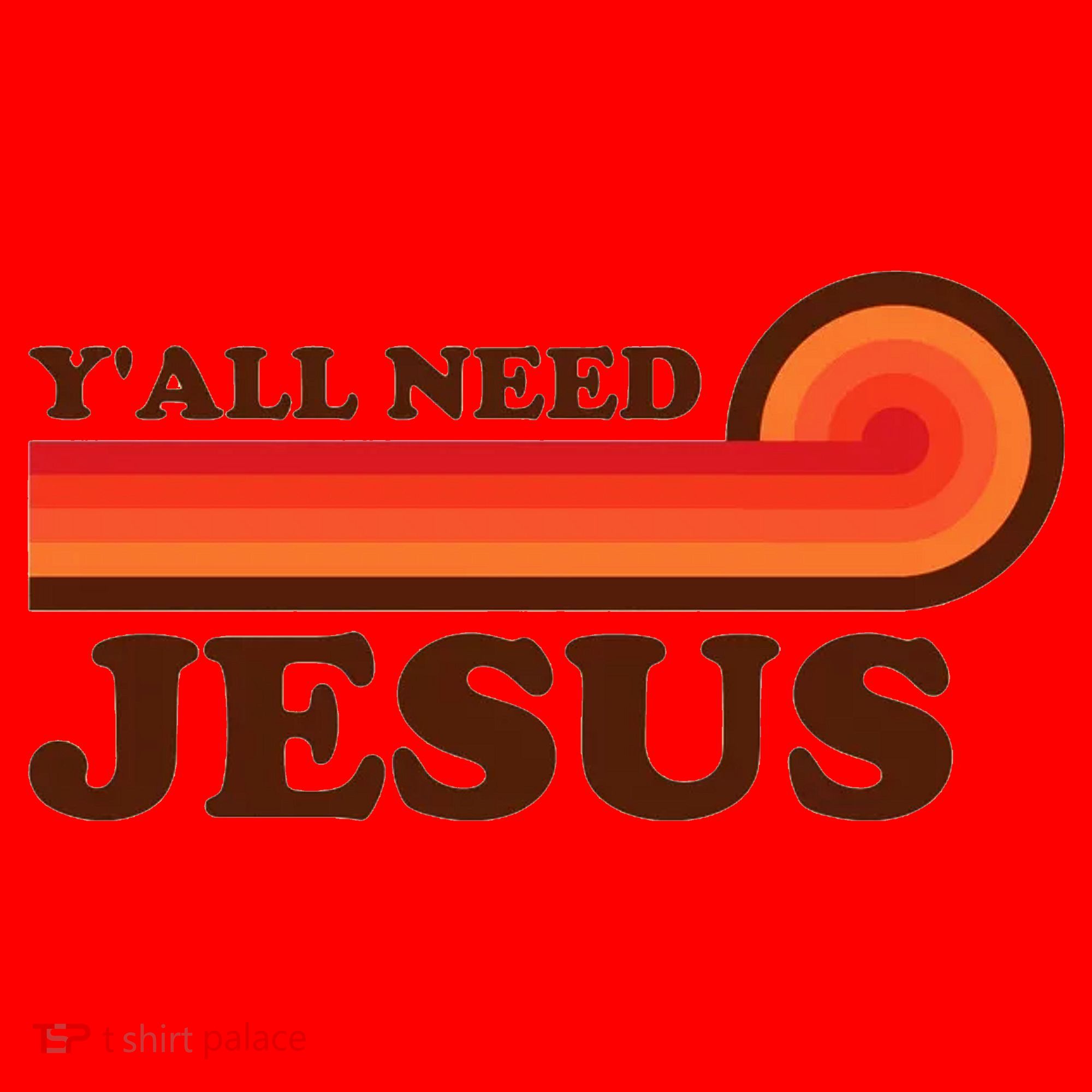 Yall Need Jesus Retro Santa Hat