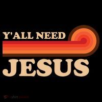 Y'all Need Jesus Retro Coaster thumb 2