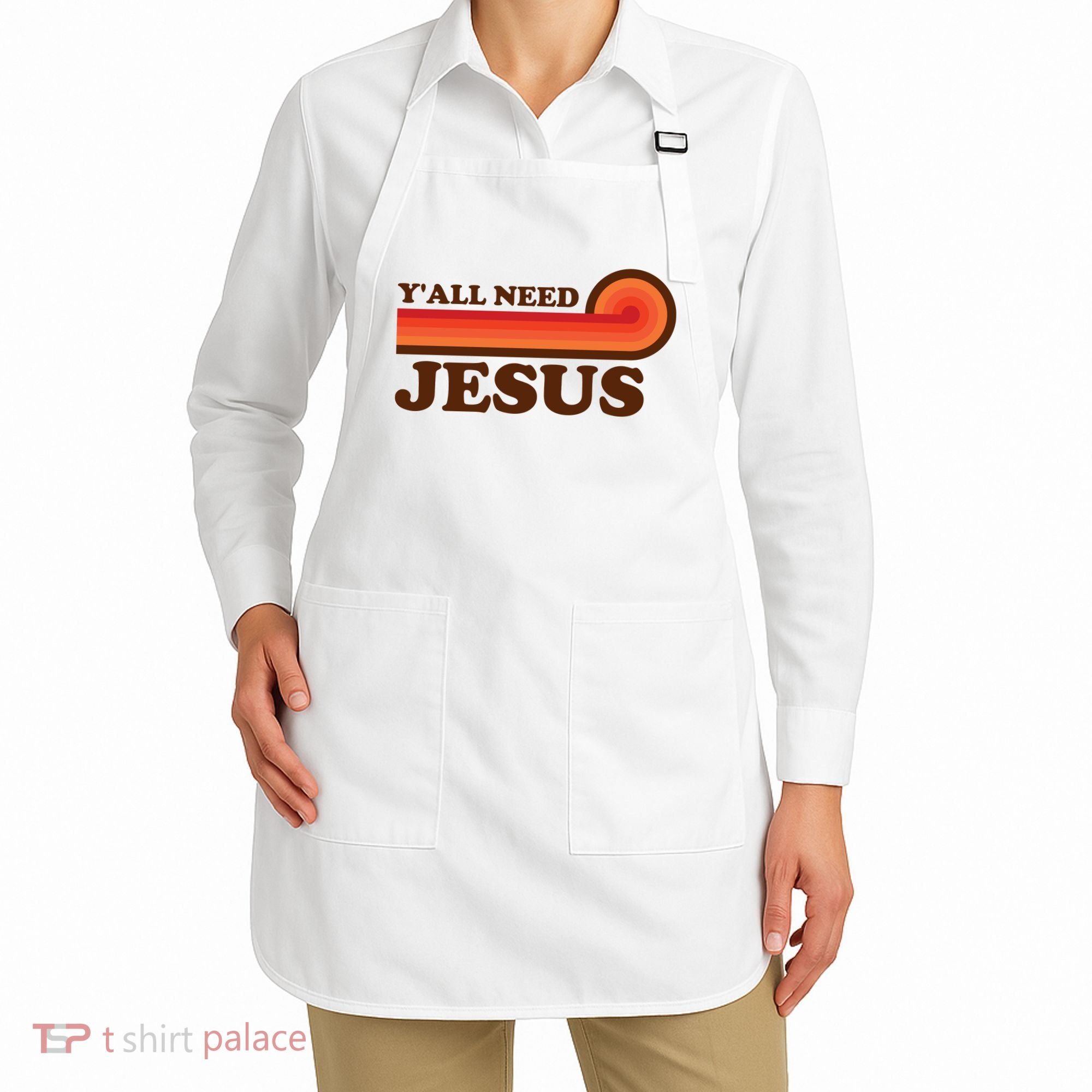 Y'all Need Jesus Retro Apron