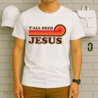 Y'all Need Jesus Retro T-Shirt thumb 6