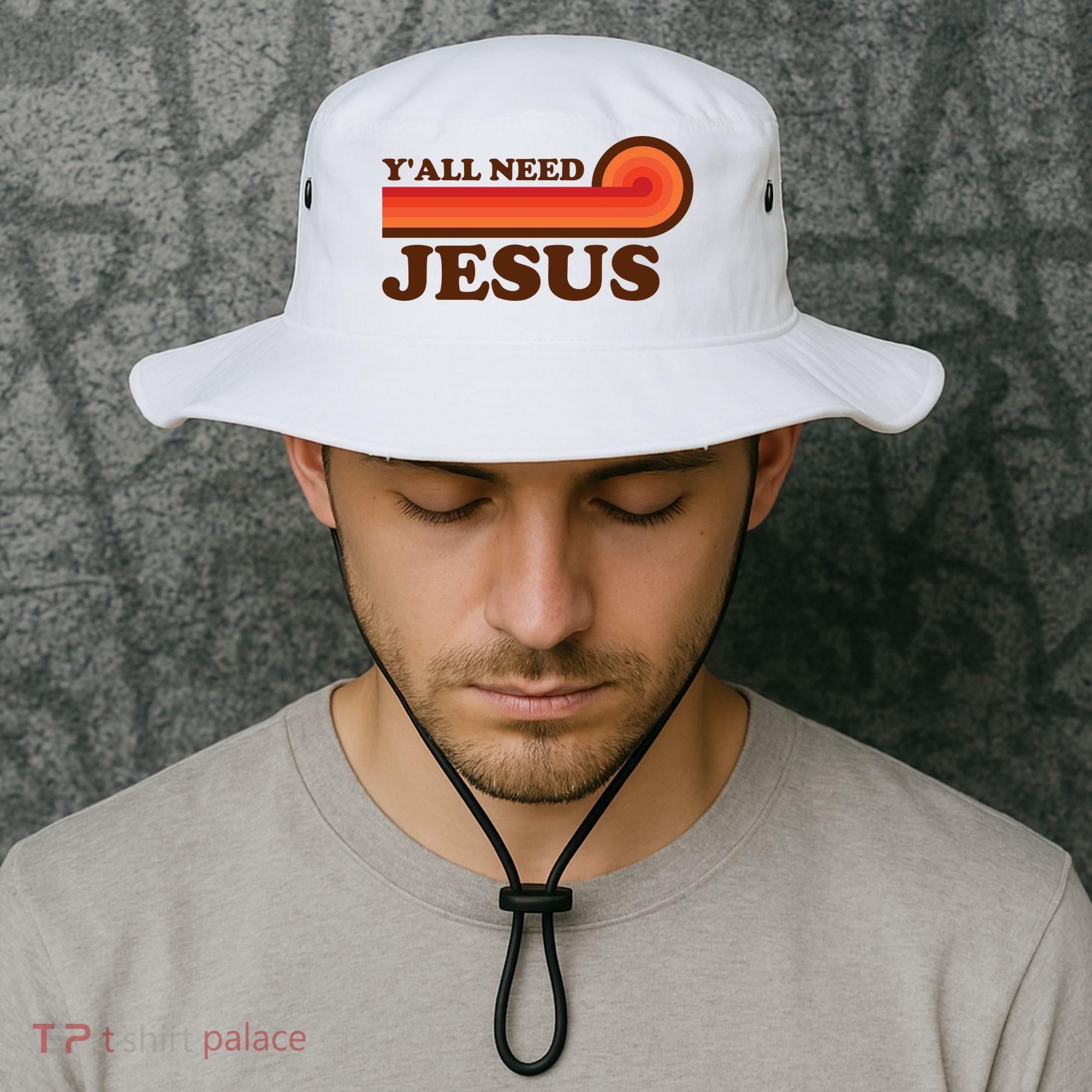 Y'all Need Jesus Retro Bucket Hat