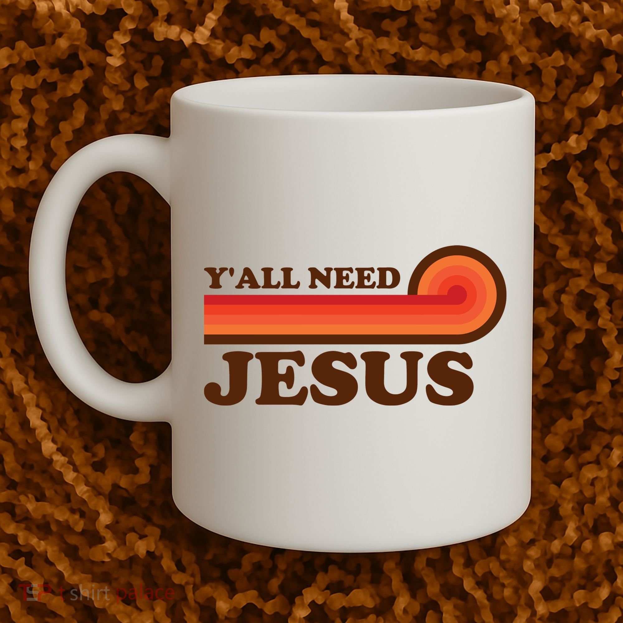 Y'all Need Jesus Retro Coffee Mug
