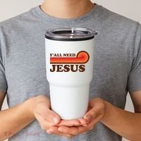 Y'all Need Jesus Retro Tumbler thumb 2