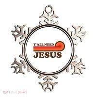 Y'all Need Jesus Retro Ornament thumb 0