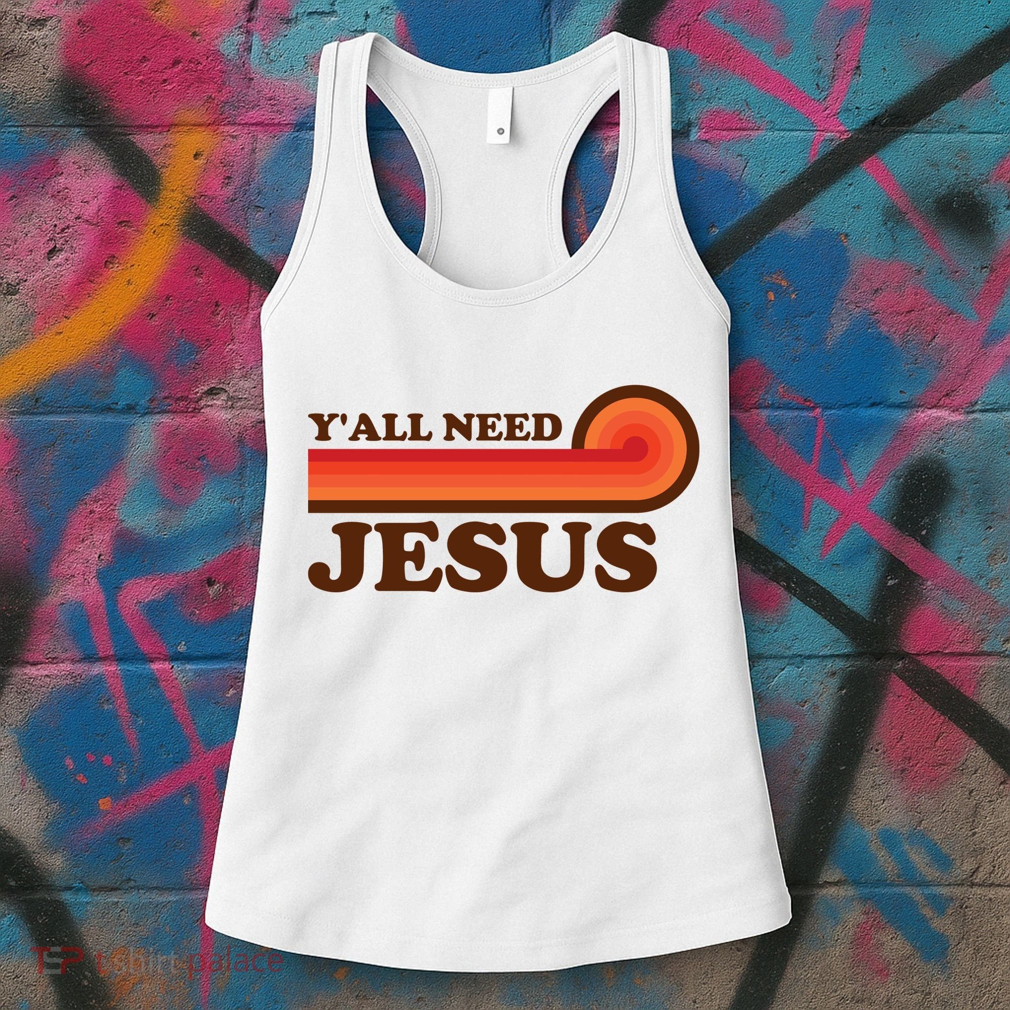 Y'all Need Jesus Retro Women's Tank Top