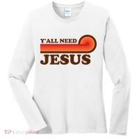 Y'all Need Jesus Retro Women's Long Sleeve Shirt thumb 0