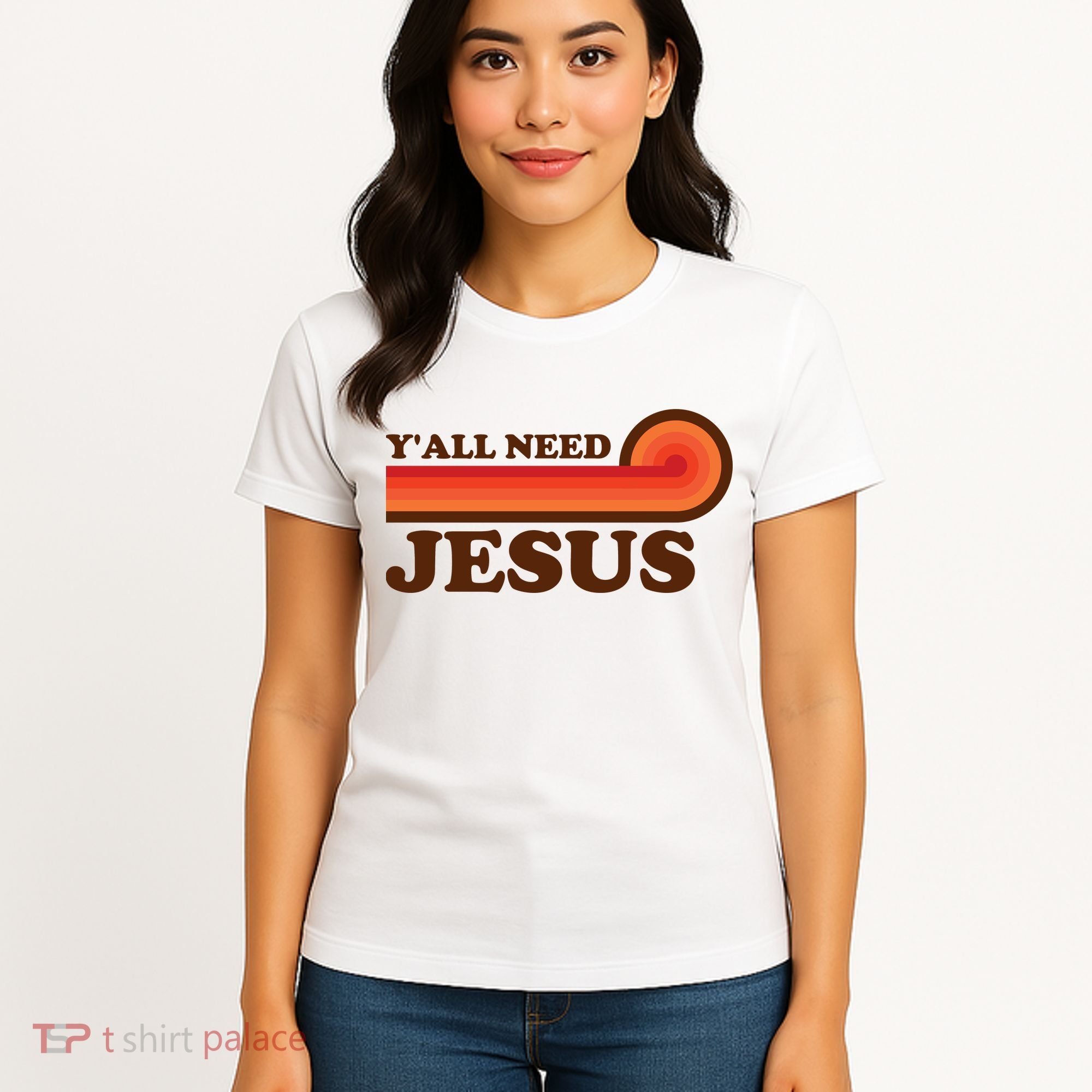 Y'all Need Jesus Retro Women's T-Shirt