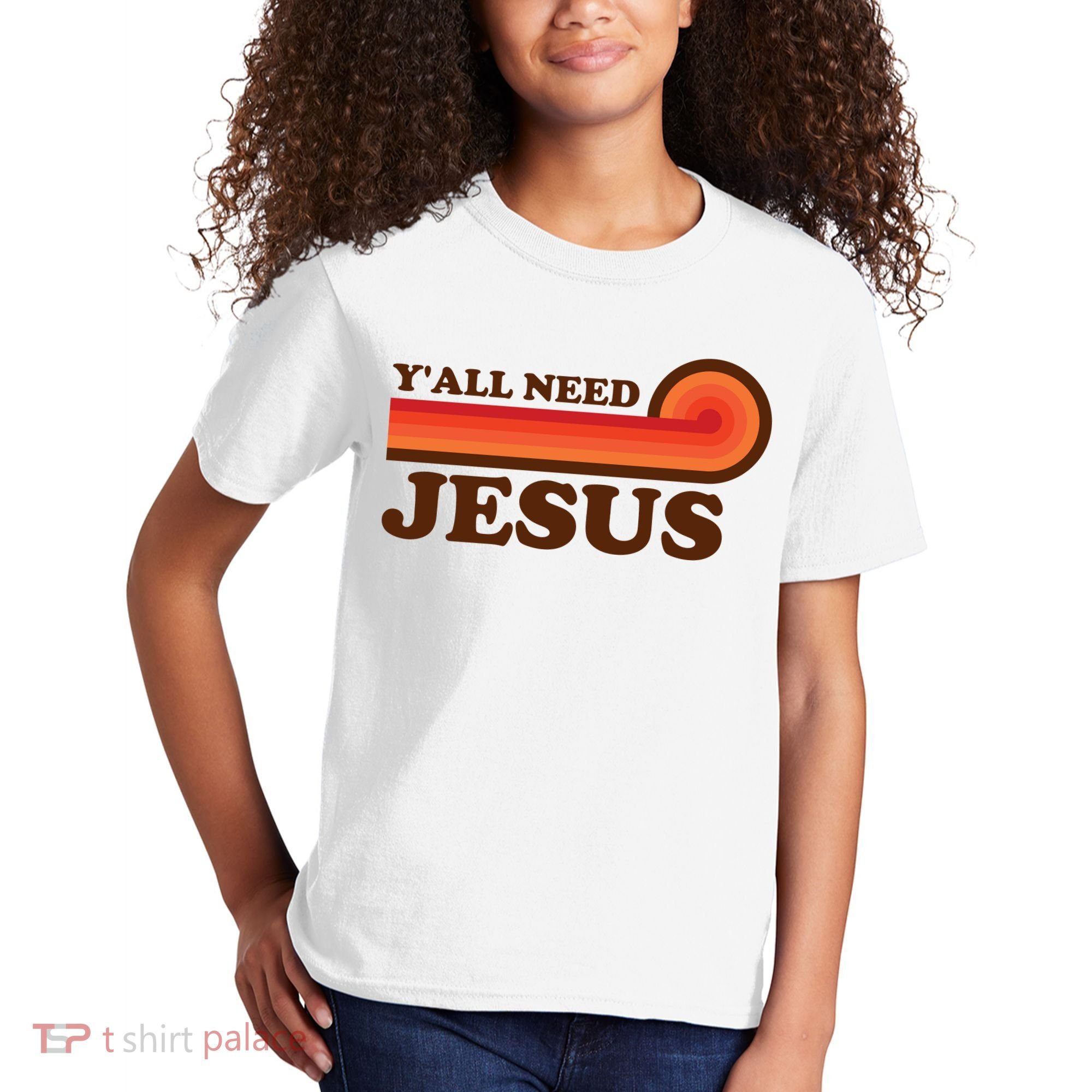 Y'all Need Jesus Retro Kids T-Shirt