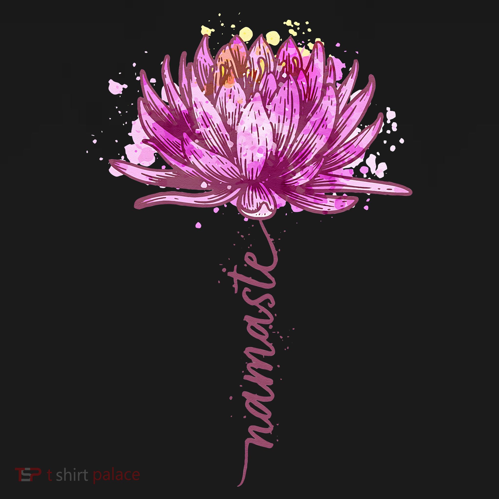 Yoga Namaste Lotus Flower Yoga WaterLily Yoga T-Shirt