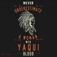 Yaqui Native Mexican Indian Woman Never Underestimate Women's Hoodie thumb 2
