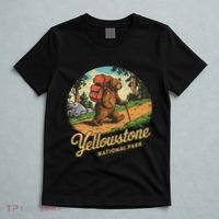 Yellowstone National Park Hiking Bear Vintage Outdoo Hike T-Shirt thumb 5
