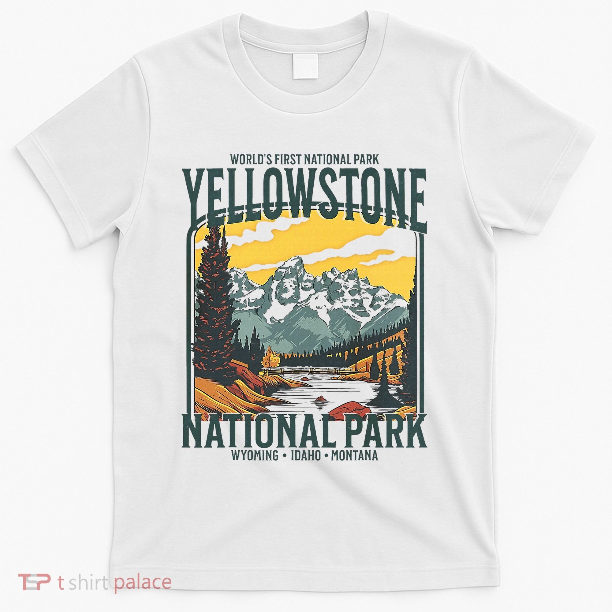 Yellowstone National Park Vintage Hiking T-Shirt