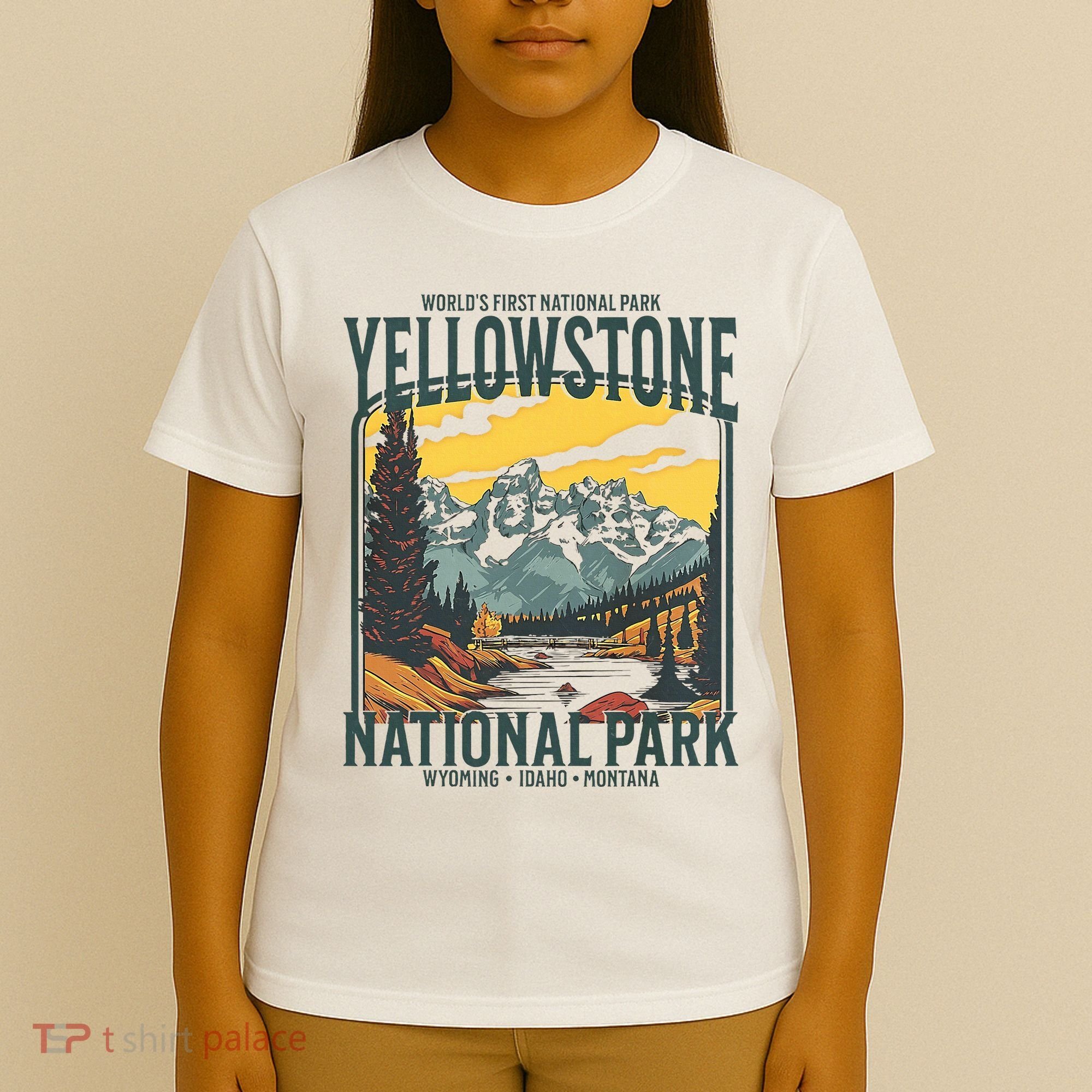 Yellowstone National Park Vintage Hiking T-Shirt