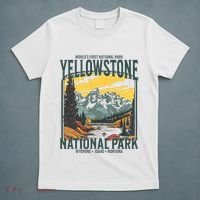 Yellowstone National Park Vintage Hiking T-Shirt thumb 5