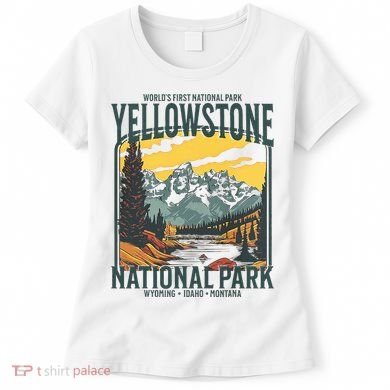 Yellowstone National Park Vintage Hiking Women's T-Shirt