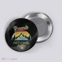 Yosemite National Park Mountain Button thumb 0