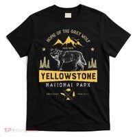 Yellowstone National Park Us Wolf Vintage T-Shirt thumb 0