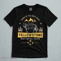 Yellowstone National Park Us Wolf Vintage T-Shirt thumb 5