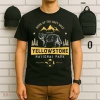 Yellowstone National Park Us Wolf Vintage T-Shirt thumb 6