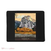 Yosemite National Park Retro Mousepad thumb 0