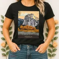 Yosemite National Park Retro Women's T-Shirt thumb 2