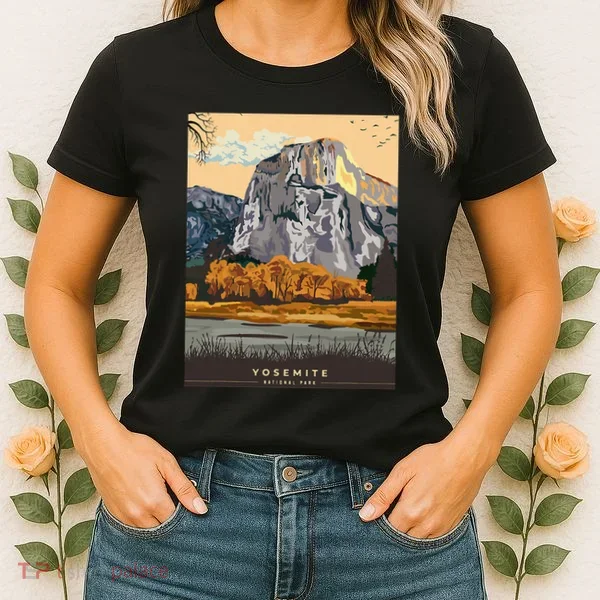 Yosemite National Park Retro Women's T-Shirt