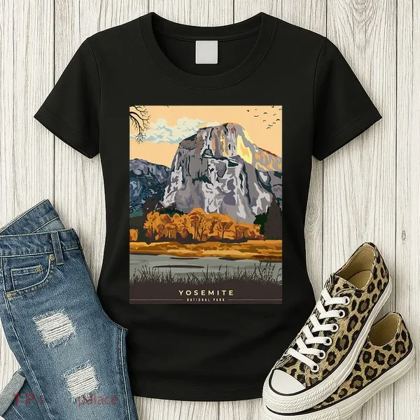 Yosemite National Park Retro Women's T-Shirt
