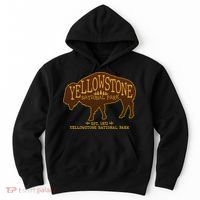 Yellowstone National Park EST 1872 Buffalo Logo Hoodie thumb 0