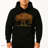 Yellowstone National Park EST 1872 Buffalo Logo Hoodie thumb 2