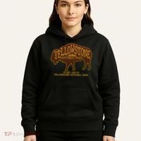 Yellowstone National Park EST 1872 Buffalo Logo Hoodie thumb 5