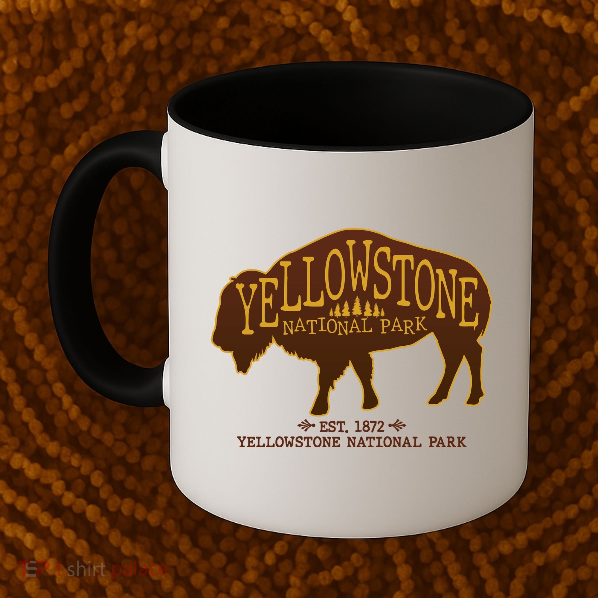 Yellowstone National Park EST 1872 Buffalo Logo Coffee Mug