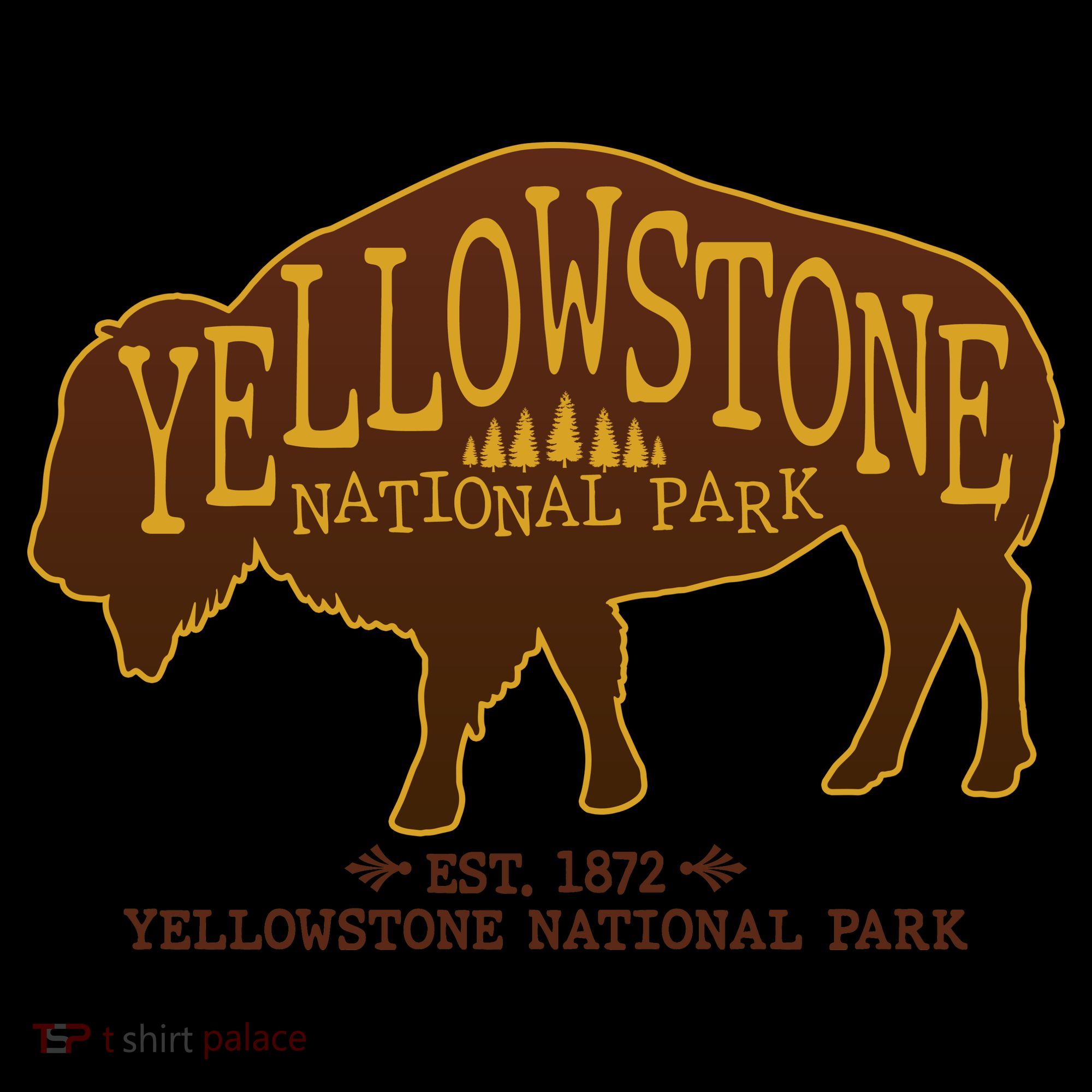 Yellowstone National Park EST 1872 Buffalo Logo Coffee Mug