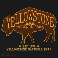 Yellowstone National Park EST 1872 Buffalo Logo Women's Hoodie thumb 2