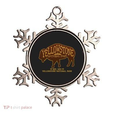 Yellowstone National Park EST 1872 Buffalo Logo Ornament