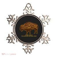 Yellowstone National Park EST 1872 Buffalo Logo Ornament thumb 0