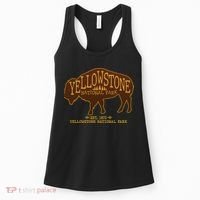 Yellowstone National Park EST 1872 Buffalo Logo Women's Tank Top thumb 0