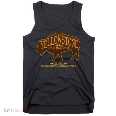 Yellowstone National Park EST 1872 Buffalo Logo Tank Top