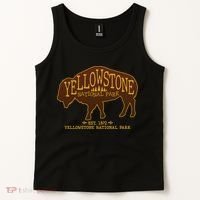Yellowstone National Park EST 1872 Buffalo Logo Tank Top thumb 2